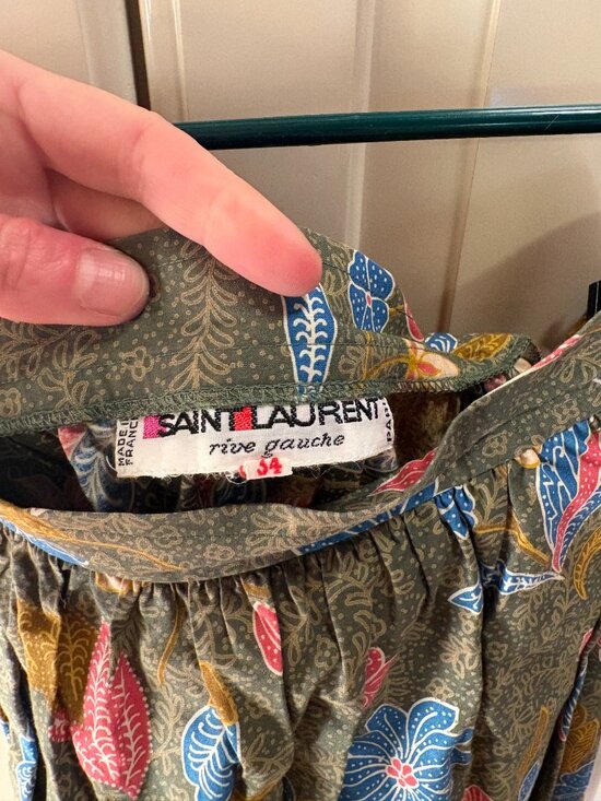 Vintage Saint Laurent Rive Gauche Floral Set YSL - Picture 7 of 14